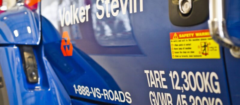 Volker stevin logo on vehicle